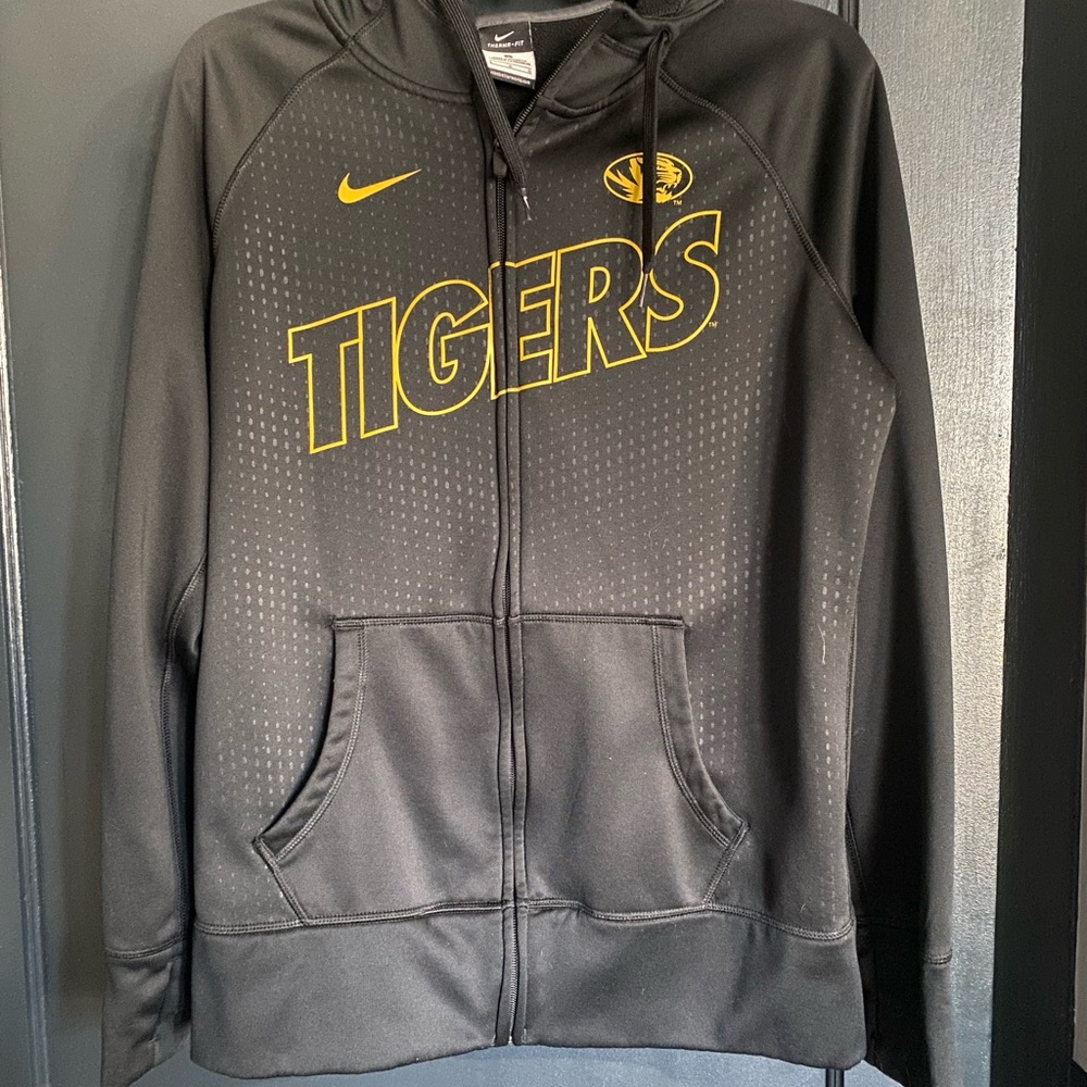 Nike Black and Yellow Missouri Tigers Hoodie (Mizzou)